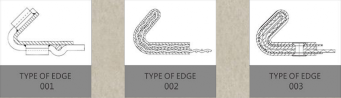 बीबीक्यू ग्रिल के लिए 1-1.5 मीटर स्टेनलेस स्टील क्रिम्प्ड बुना तार मेष 4