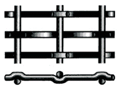 बीबीक्यू ग्रिल के लिए 1-1.5 मीटर स्टेनलेस स्टील क्रिम्प्ड बुना तार मेष 2