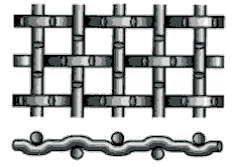 बीबीक्यू ग्रिल के लिए 1-1.5 मीटर स्टेनलेस स्टील क्रिम्प्ड बुना तार मेष 1