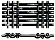 बीबीक्यू ग्रिल के लिए 1-1.5 मीटर स्टेनलेस स्टील क्रिम्प्ड बुना तार मेष 3