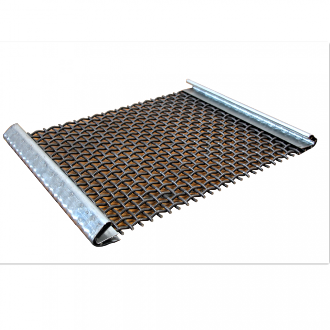 बीबीक्यू ग्रिल के लिए 1-1.5 मीटर स्टेनलेस स्टील क्रिम्प्ड बुना तार मेष 10